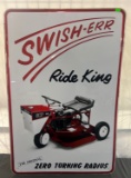 Swish-errr Ride King embossed metal sign 24x36