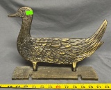 Bronze duck figure 13x9