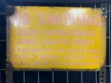No smoking porcelain sign 9x14
