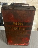 Vintage Wards 100% Pure Pennsylvania Motor Oil Can, full 1gal