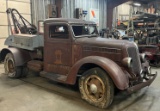 1937 Federal Wrecker, model 18F, does NOT run, VIN 92619, truck has only been in Southern Colorado u