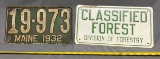 License plate 1932  6x11