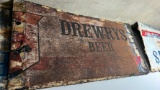 Drewrys Beer Metal sign, embossed 47x94