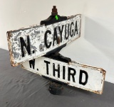 Double Sided Street Sign 24x24x21
