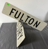 Dual Street Sign - Fulton & Victory 24x12.5