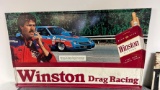 Winston Drag racing metal sign, embossed 35x59