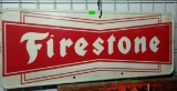 Firestone tin sign 25x10