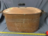 Copper boiler with lid 24x13x17