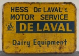 Metal Hess De Laval & Motor Service Sign 46.5x32.5