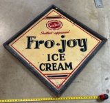 Smallest Flo-Joy ice cream metal sign 36x36