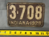 License plate 1928 5x8