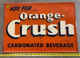 Orange Crush metal sign 28x19