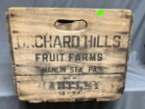Orchard hills wood crate  18x15x12