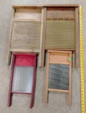4 Washboards various sizes