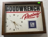 Battery Operated Goodwrench GM Racing Clock 14.75x11.75