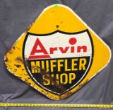 Arvin Muffler shop single sided, with rust, 24
