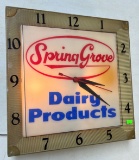 Lighted Electric Spring Grove Dairy Products 15.75x15.75