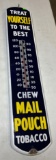 Chew Mail Pouch Tobacco Thermometer, enamel, 8x38.5