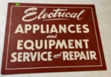 Board Electrical Appliances and Equipment Sign 24x18