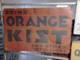 Embossed Metal Orange Kist Sign 41.5