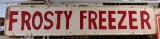 Metal Painted Frosty Freezer Sign 71.5x14