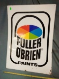 Embossed Metal Fuller O'Brien Paints Sign 20x28