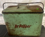 Vintage Dr. pepper cooler 8.5x17.5x16