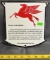 Mobilgas Dealer plaque enamel sign 7.5x7
