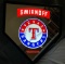 Smirnoff Texas Rangers Home Plate Bar Lighted Mirror