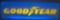 Goodyear Illuminated Sign with Blue and Yellow Design, 37×13