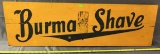 Burma Shave/That's Rough Painted Wood Double Sided Sign  40x11