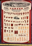 Larson Clay Pipe Co., Detroit, MI Advertising Sign 27x19