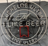 Michelob Ultra Neon Sign with Circular Design