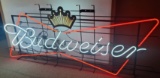Budweiser Bowtie Neon Sign with Crown Design, 96×38?