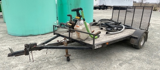 1990 Nomanco Ramp Door Utility Trailer, No Contents on Top Included, has title, VIN 510WUDR833 - A $