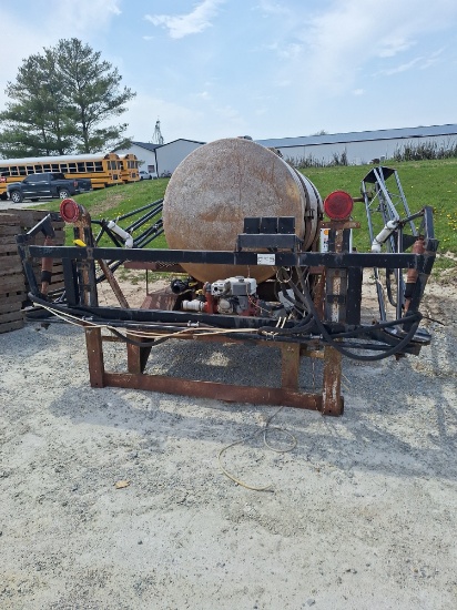 Mounted sprayer 40ft boom, 500 gallon tank, with  controller,  Honda 5hp motor