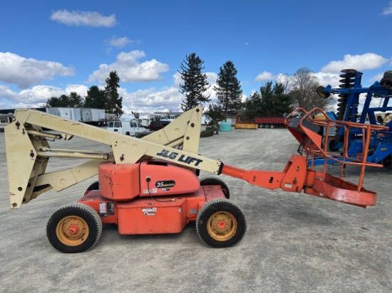 1997 JLG Electric 35 Boom Lift, Fleet Maintained, Runs and Operates, Rubber Tires, 121.4Hours