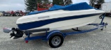 1995 Rinker 180 Runabout Boat, ready for the lake, new starter and accent lightsW/ 1995 Trail Mate T