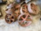 Six Cast Iron Industrial Pulley Wheels