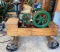 Ideal Engine Company Horizontal Engine on Wooden Cart