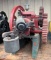 Red and Green Flywheel Gas Engine with Gear Assembly
