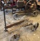 Steel and Metal Frame Engine Cart with Four Spoked Wheels
