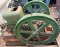 Green Cast Iron Stationary Hit-and-Miss Engine with Flywheels