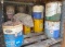 Metal Oil and Grease Buckets, Including Texaco and Mobil