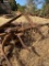 Agricultural Disc Harrow with Rusted Metal Blades