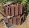 Stack of Rusted Metal Track Sections