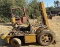 Yellow Forklift Frame Missing Engine, for Parts, Unknown Make