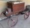 Navy Yard Wagon with Wooden Storage Chest and Metal Wheels