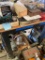 Metal Tool Bench with Assorted Tools and Accessories