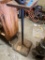 Industrial Pedestal with Square Base and Metal Post